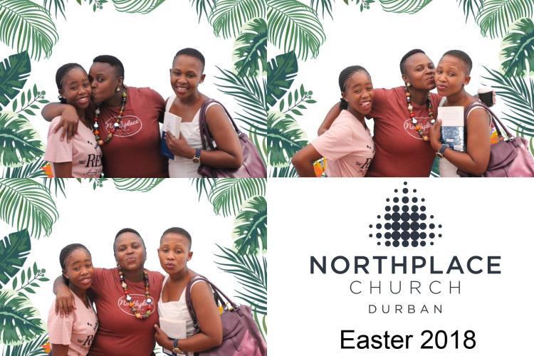 Custom church Easter event photo booth collage