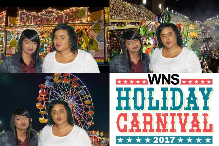 Company year-end carnival photo booth print